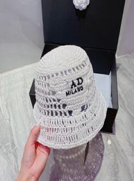 Designer Femmes Chapeaux Bucket Soleil du chapeau tricoté à la main Prévenir Bonnet Beanie Cappelli Firmati Match Outdoor Robe Baseball Cap 220623129371