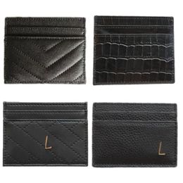 designer dameskaarthouders heren croco gewatteerde kaviaar creditcards portemonnees mini wallet250f