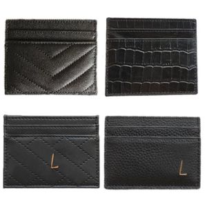 Designer femmes porte-cartes hommes croco matelassé Caviar cartes de crédit portefeuilles mini portefeuille209b