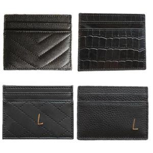 designer dameskaarthouders heren croco gewatteerde kaviaar creditcards portemonnees mini wallet300j