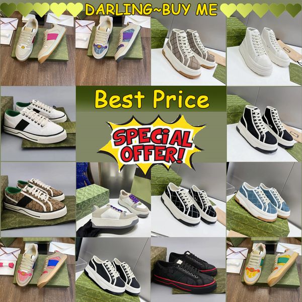 Designer Femmes Chaussures décontractées Chaussures de tennis de sneaker de haute qualité Chaussures de tennis Cool Green à lacets à lacets Flatform Classic Couples New Trendy 2024 Meilleur prix