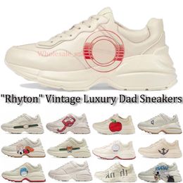 Designer Women Casual Shoes Men The Hacker Project Triple S Dad Sneakers 100 Rhyton Sneaker Trainers Luxury Multicolor Letter Drukken Buiten Brand Shoe 35-45