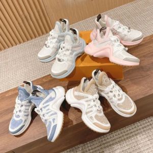 Designer Dames Casual Schoenen Platform Vrije tijd Populaire Sneakers Arch Fit Ademend Hardloopschoen Mode Luxe Trainers Plat Denim Canvas Dikke zool 2024