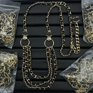 Cinturones de cadena de diseñador para mujer, cadena de cuerda de cuero dorado vintage para mujer, vestido con letras, pretina de lujo, cinturón ajustable de cobre para mujer, cinturón de cintura de tres capas