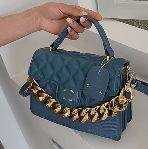 Designer- Vrouwen klassieke flapzak Handtas Lady Black Gold Chain Schouder Messenger Bag CC0614