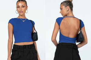 Diseñador de ropa de mujer, camiseta para mujer, top corto, loción sexy de verano, absorción de humedad y transpiración, cómoda, transpirable, de manga corta, camiseta ajustada.