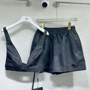 Designer Women Clothing 2 pièces ensembles suspense sous-vêtements élastiques en nylon élastique shorts de sport sexy