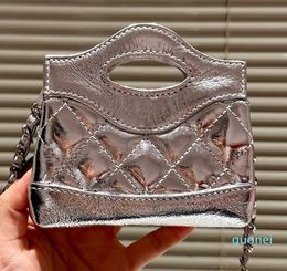 Designer Femmes Cow Hide Le cuir nano sac en diamant réseau mini-sacs d'épalage Lady crossbody weave chaînes de sangle de sangle de pochette