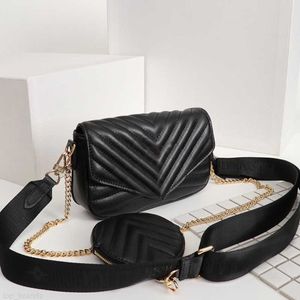 Designer femmes sac à bandoulière luxe trois-en-un noir sac à bandoulière 2023 classique Mini portefeuille mode et multifonctionnel haute qualité tendance top
