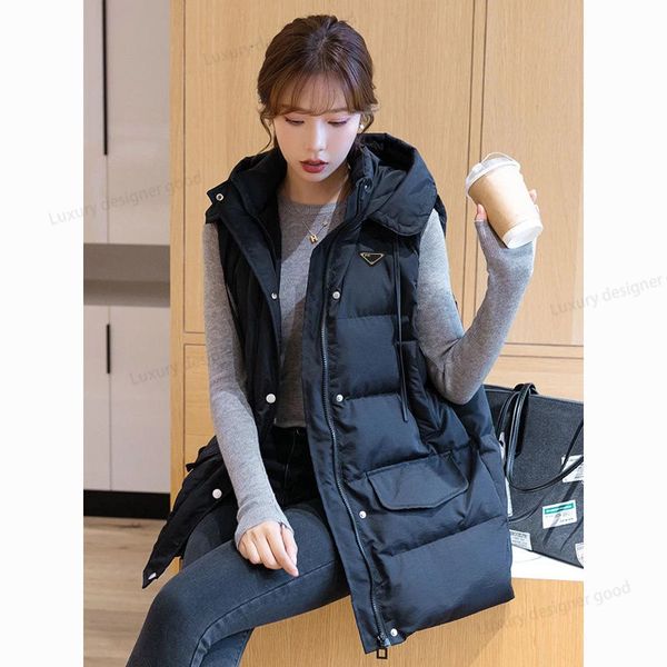 Designer Femmes Doudoune Nouveau Hiver Coton Vestes Manteau Design Classique Vêtements Manches Détachables Vers Le Bas Gilet Marque Femmes Vêtements