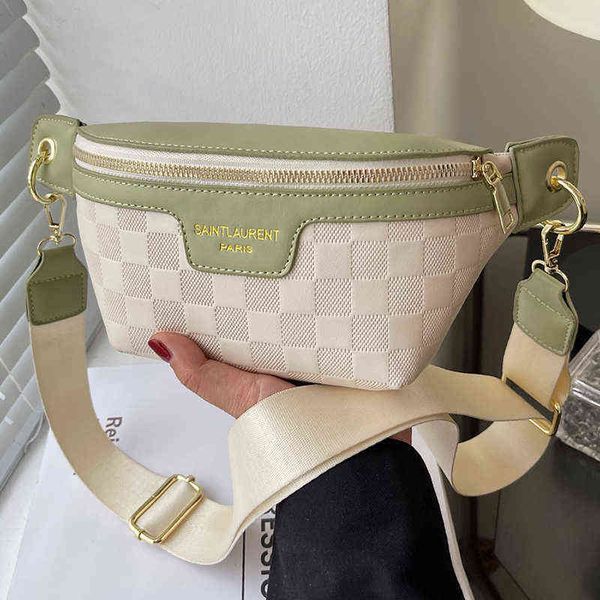 Designer Femmes Fanny Pack Quality Cuir Sac Fashion Apoudder Crossbody Creshbody Coffre S Brand Handsbag Female Belt J220705
