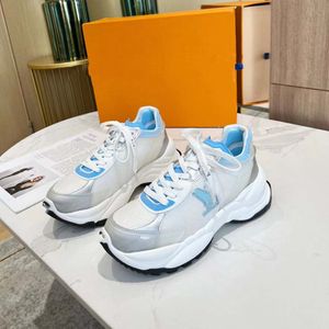 Designer Femmes For Mens Run 55 Sneaker Chaussures décontractées Real Leather Sports Sneakers Flats Casual Speed Trainers Taille 35-41 07