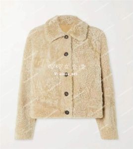 Designer Femmes fourrure brunello cuccinelli veste femme printemps et boutons d'automne deux côtés portent des manteaux en peluche