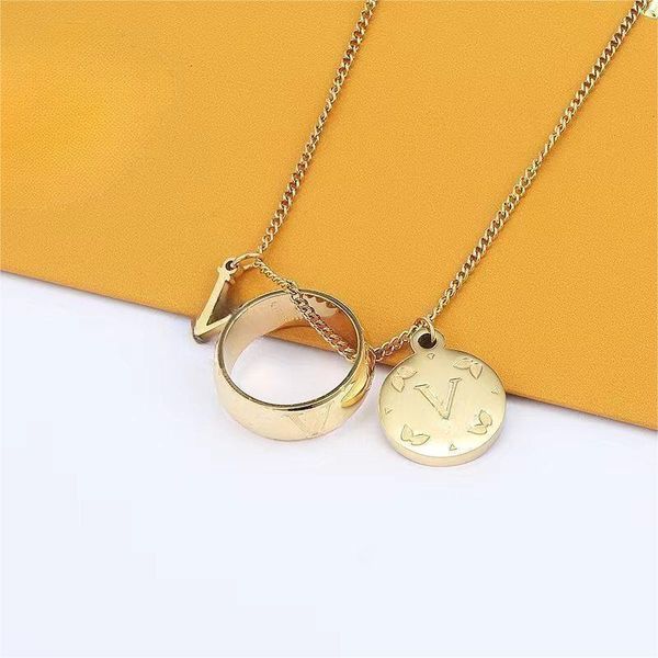 Designer Women Collier Gold Bijoux pendents Colliers Rose Gold