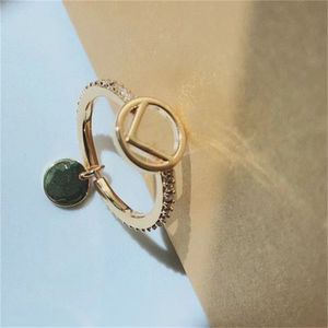 Designer Women Gold Rings Diamond Letter Ring Luxe verlovingsringen voor damesketen Diamant F Designers Sieraden Gold Ring 6 7 8 Size