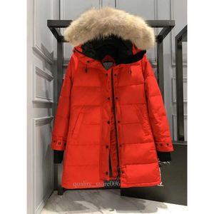 Designer Femmes Veste en duvet d'oie Version mi-longue Puffer Down Veste Femme Parkas Hiver Épais Manteaux Chauds Coupe-Vent Streetwear 33