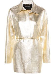 Designer damesjas Kiton metallic leren jas lange mouwen jassen lente bovenkleding casual jassen Fpr vrouw