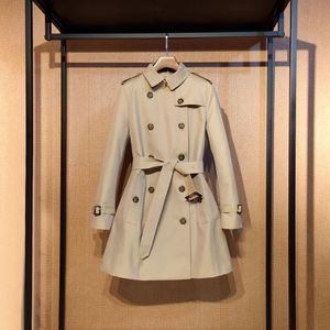 Designer femmes veste Trench Coat long court Double boutonnage kaki lâche Burb manteaux dame vêtements d'extérieur hauts à la mode