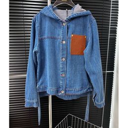 Designer Women Jackets denim jas dames knop letters lente herfst stijl slank voor dame outfit vrouw jeans klassieke windscheper jassen femme