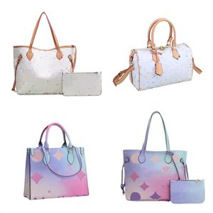 Designer Femmes Gardez Graffiti Tote Tous les sacs Designers de luxe Neo Bucket NOE Sac sur la mode Les portefeuilles ne vont jamais épaule pleine sac à main toile oreiller sac à main fourre-tout sac