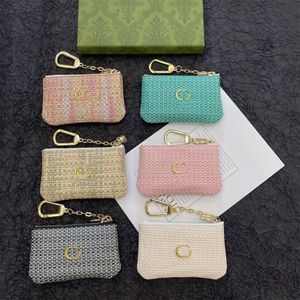 Designer Women Key Wallet 10A Top Quality 2024 Nouveaux supports de cartes SAFFIANO CARTRE CARTRE PAPELLET