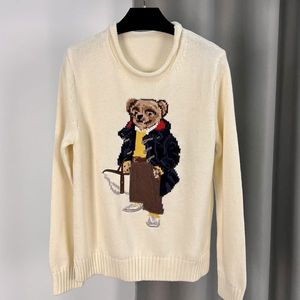 Designer Women Knits Bear Pull Polos Pullover broderie Pulllaes en tricot à manches longues Coton Coton Soft Unisex Men Soft Unisexe Hoodie 81