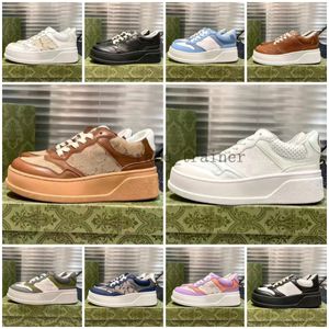 Designer Dames Lace Up Sneaker Retro Reliëf Mode Lederen Platform Sneaker Veelkleurig Echt Borduren Heren Klassieke Casual Outdoor Schoen 3.20 11