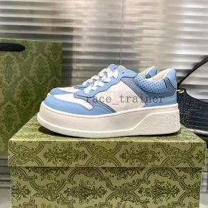 Diseñador Mujer Zapatilla de deporte con cordones Retro En relieve Moda Plataforma de cuero Zapatilla de deporte Multicolor Bordado genuino Hombres Clásico Casual Zapato al aire libre 3.20 16