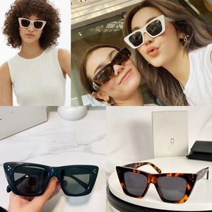 Designer Femmes Luxury Cat Eye Sunglasses avec des lunettes de soleil de style rétro Fashion Lunes Femmes Travel Beach Retro Sunglasses Designer Dames Luxury Luxury Sunglasses 40187