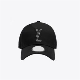 Diseñador Mujeres Hombres Gorra de béisbol Sombrero de lujo Letra negra Bordado Y Gorras de bola Casqueta deportiva Ajustable Casual Al aire libre BIVQ