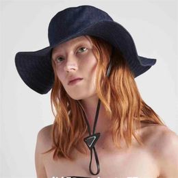 Designer Women Men Emmer hoed Luxury Brand brede hoedenbrief P Sunshade Hoeden Leisure Cap Summer Casquette gemonteerde pet vissershoeden