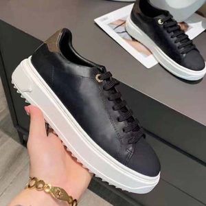 Designer Femmes Hommes Casual Chaussures De Luxe De Haute Qualité Véritable Impression En Cuir De Vachette Marque De Mode Baskets Taille 35-45 Avec boîte