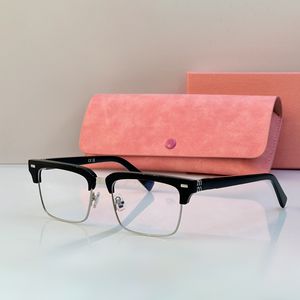 Designer Femmes Mui Lunettes de soleil européen American Nouvelles lunettes Brow Metal Stryme Stravage optique Hime Optical Cadre personnalisable LESTES
