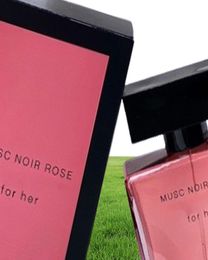 Diseñador Mujeres Perfume Musc Noir Rose para su fragancia EDP 100ml 33 Floz Good olor a dama larga Spray Fast Ship8846422