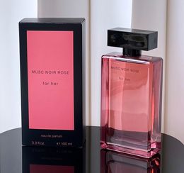 Designer Femmes Perfume Musc Noir Rose pour son parfum EDP 100 ml 3,3 fl.oz Bonne odeur Lédoute LADE SPILE BORPS FAST