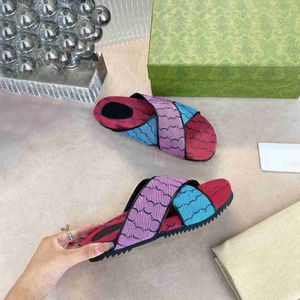 Designer Dames Platform Slippers Sandalen Klassieke Geborduurde G Slippers Muiltjes Veelkleurige Flora Slippers Modieus Gemakkelijk te dragen Stijl Slippers Dames Slippers Schoenen