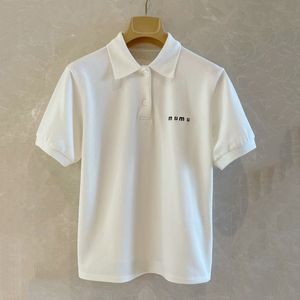 Designer Femmes Polos Shirt Top à manches courtes Coton Flat Vente FlAt T-shirt Casual Slim Fit Polo Shirt High Quality Taille S-L