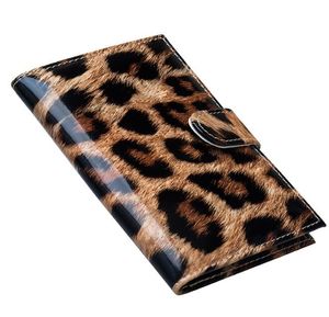 Designer-Women PU Leopard Prints Multifunctionele Reiskaarthouder Hasp Paspoort Bag Mix Kleur