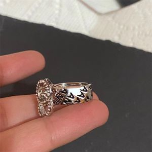 Designer Women Rings Diamond Pearl Letter C Ring Luxurys Brand Silver Engagement Rings For Womens Metal Designers Sieraden Gold Ring