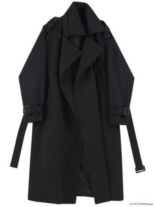 Designer Femmes 2023 2024 Trench-Coats Femmes Manteau Automne Veste Mode Coréenne Street Wear Vneck Lâche Manches Longues Top Couleur Unie Veste