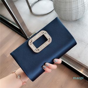 Designer - Sac pour femmes avec bouton de perle sac doux sac de soirée à la main.