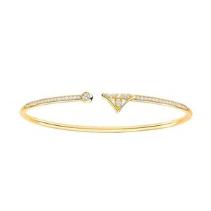 Bracelet de créateur en argent pour femmes, marque de marque, pour la saint-valentin, pour offrir à sa petite amie un cadeau Surprise