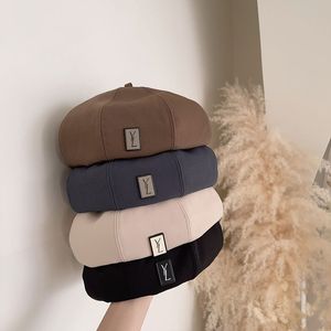 Béret de styliste pour femmes, chapeau élégant pour dames, chapeaux chauds d'automne et d'hiver, 4 couleurs