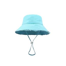 Designer Women's Bucket Hat Bob Wide Wide Brim Hat Protection Sun Protection du soleil Banie Baseball Capure de base Snap-on Outdoor Fishing Wear Hat Hat