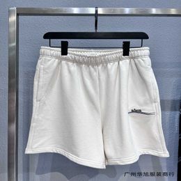 Ropa de diseñador para mujer 20% de descuento en camisa Versión correcta Pantalones cortos de coque de alta calidad Pantalones elásticos bordados Hailang para hombres y mujeres