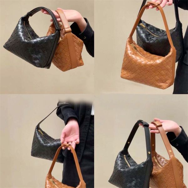 Designer Women's Designer sac à main de luxe en cuir mode sac à bandoulière tressé Mini sac à bandoulière haute qualité hôtel banquet sac couleur unie bento sac