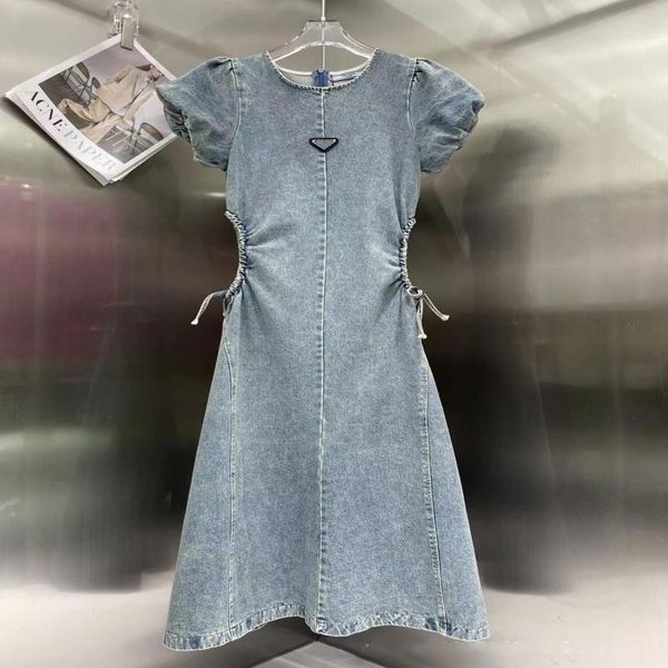 Robe de créateur pour femmes sous-vêtements sexy en denim de luxe tissu respirant de haute qualité