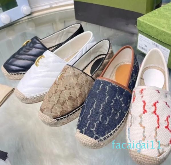 Espadrille pour femmes de créateur textures et motifs chaussures cordon tissé cordon plat luxe femmes plate-forme chaussure garniture en tissu confort fait à la main