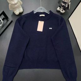 Designer donna moda capodanno lettera maglione pullover girocollo maglia maglione ricamato top casual