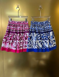 Diseñador Mujer Media falda Versátil Street Shoot Reducción de edad 2023 Primavera/Verano Nueva moda Estampado de algodón Vestido amplio, disponible en varios colores S-XL